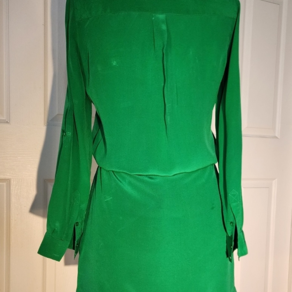 Green Button-Up Dress - Picture 9 of 9
